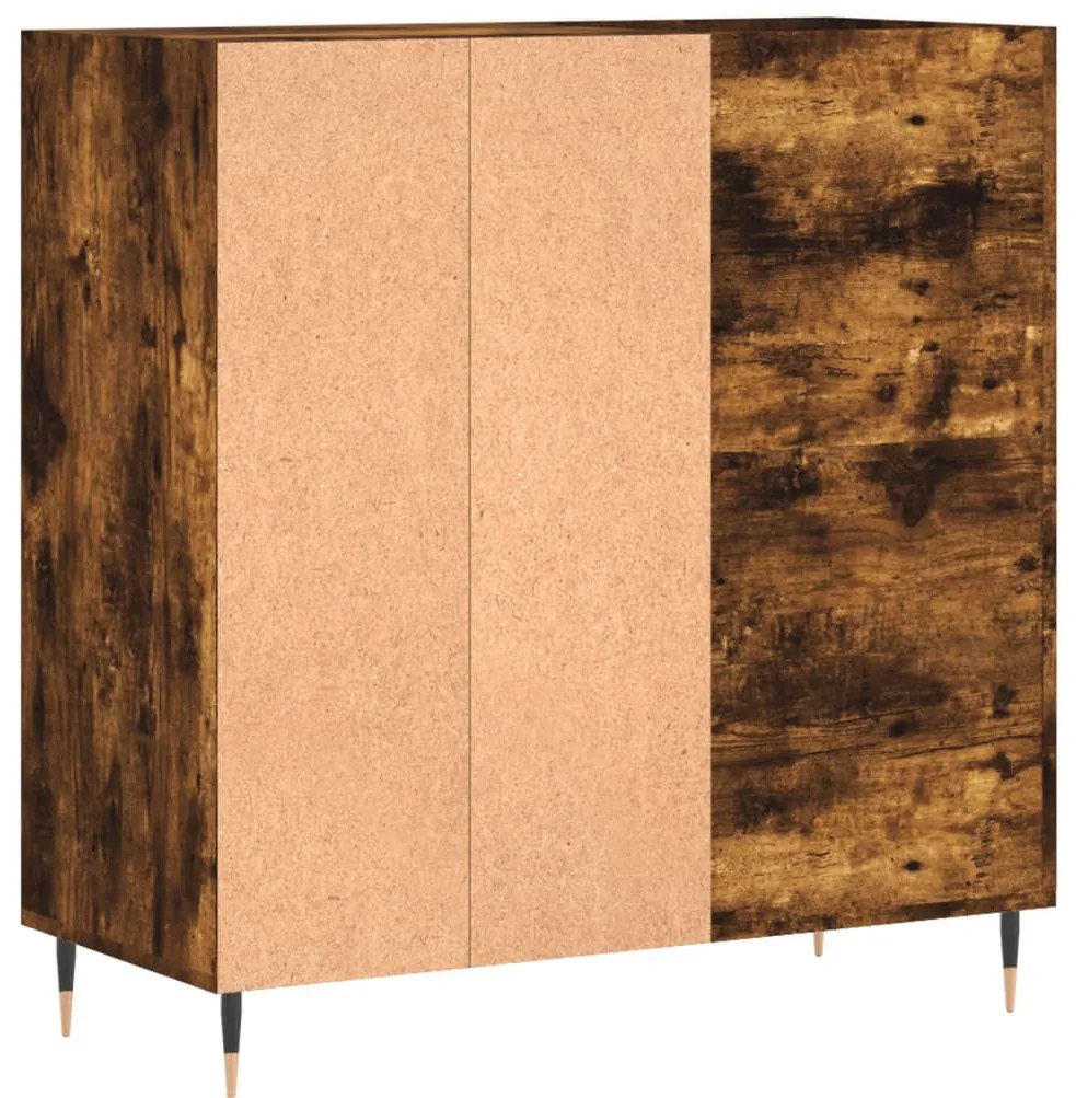 vidaXL Δισκοθήκη Καπνιστή Δρυς 84,5 x 38 x 89 εκ. από Επεξεργ. Ξύλο