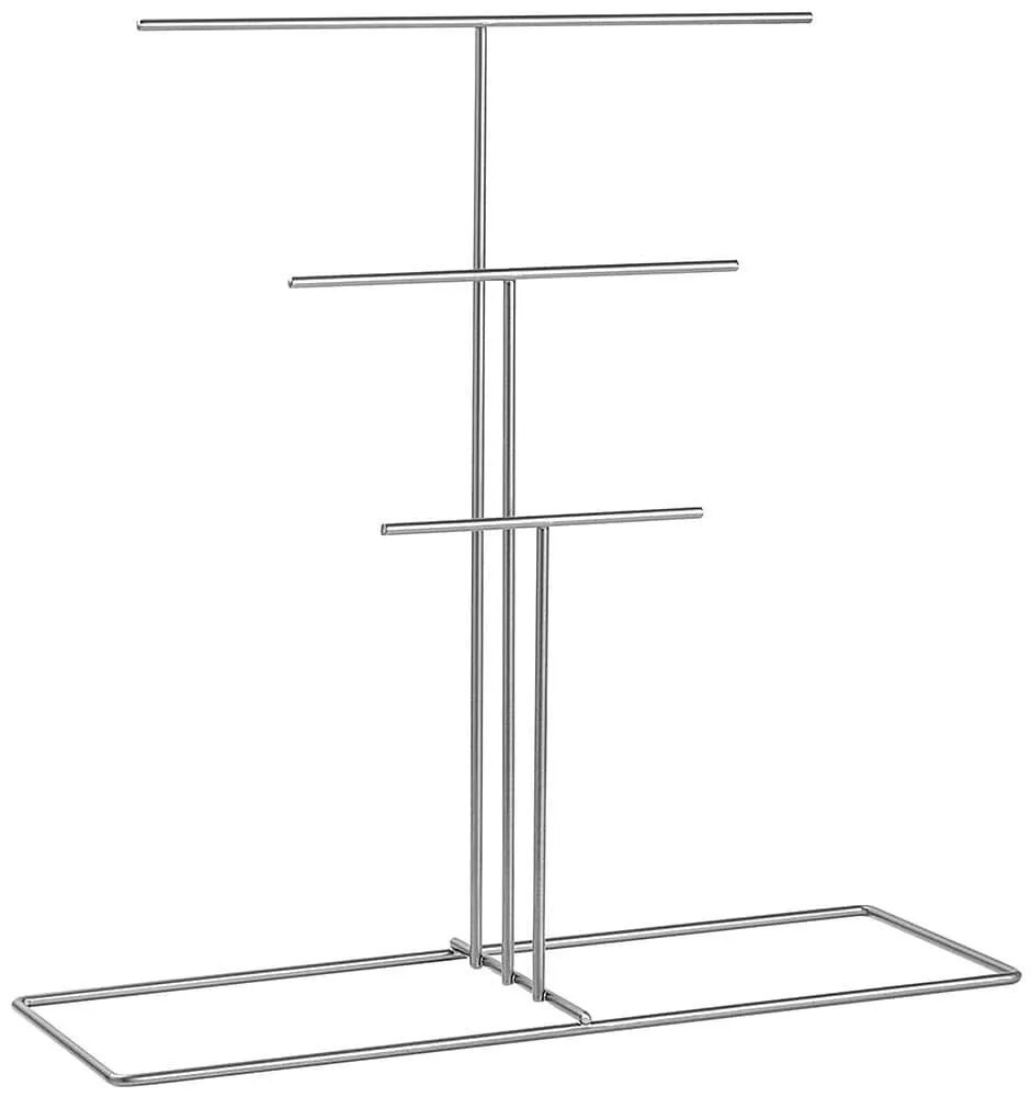 Βάση Κοσμημάτων 498HFT1219 40x15x41cm Silver Aberto Design Metal