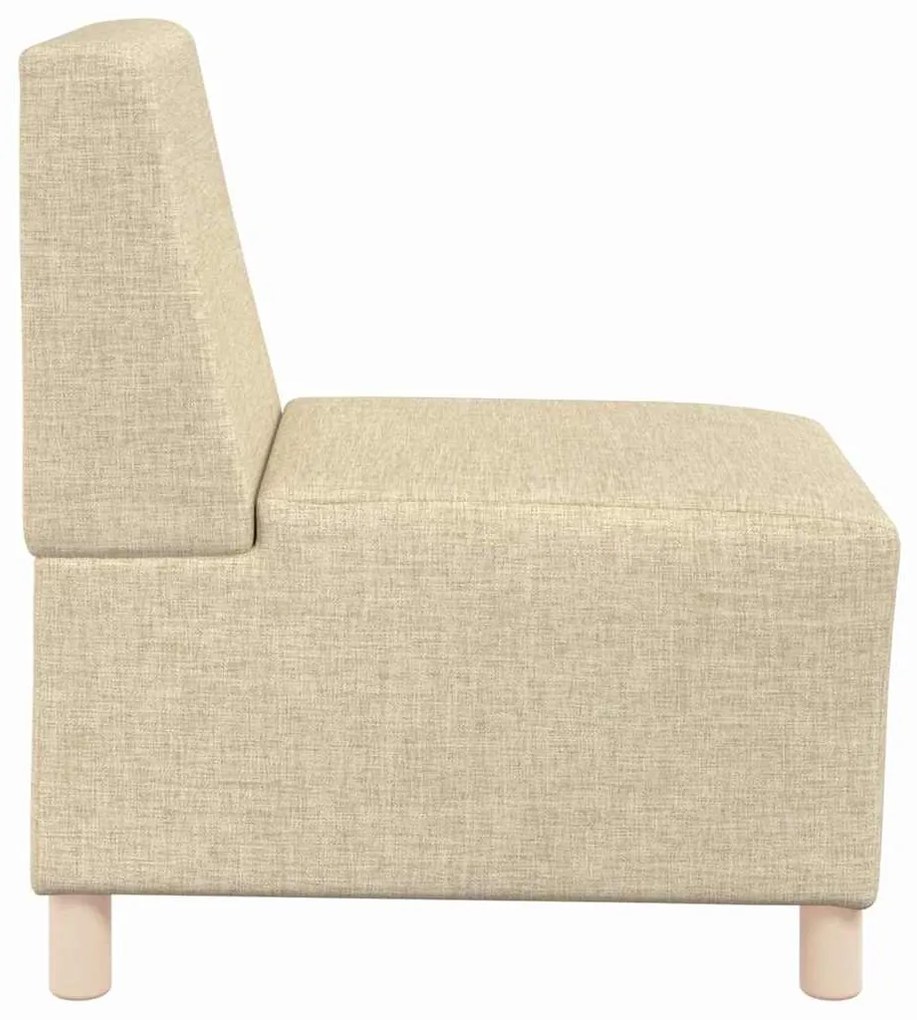 vidaXL Μοναδικός Καναπές χωρίς Χερούλια 2 pcs Κρεμ 55 x 74 x 82 εκ.
