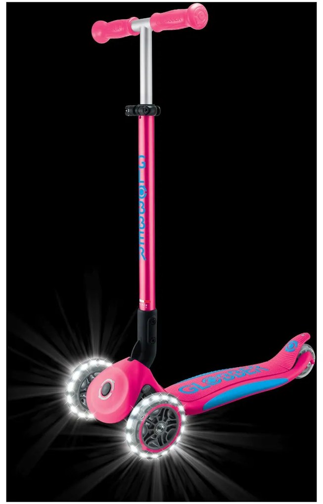 Globber Scooter Elite Lights V2 Fuchsia