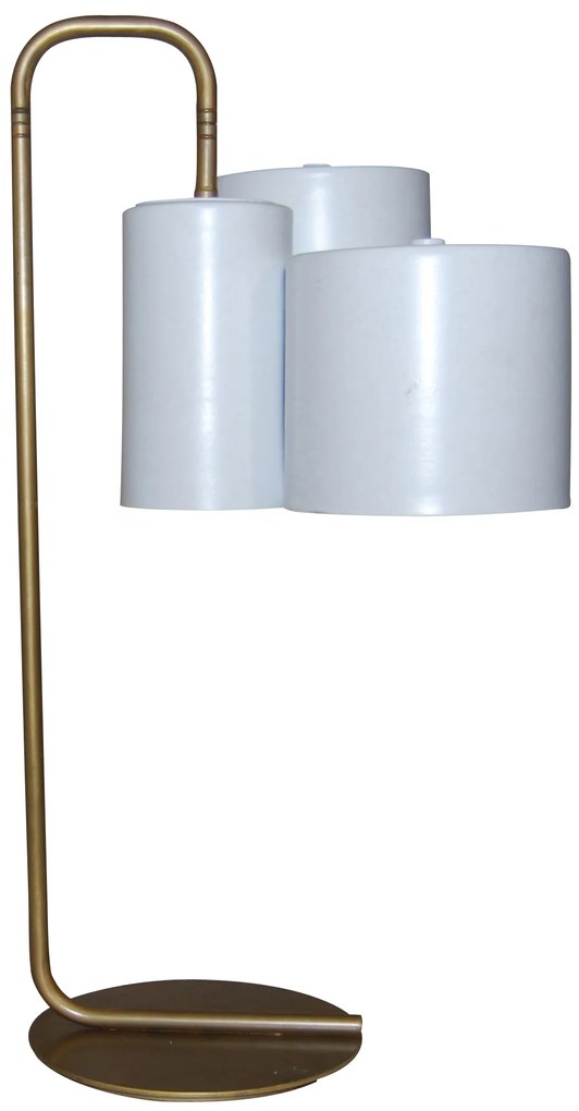 Επιτραπέζιο Φωτιστικό HL-3567-3T BRODY WHITE &amp; OLD BRONZE TABLE LAMP - 21W - 50W - 77-3985