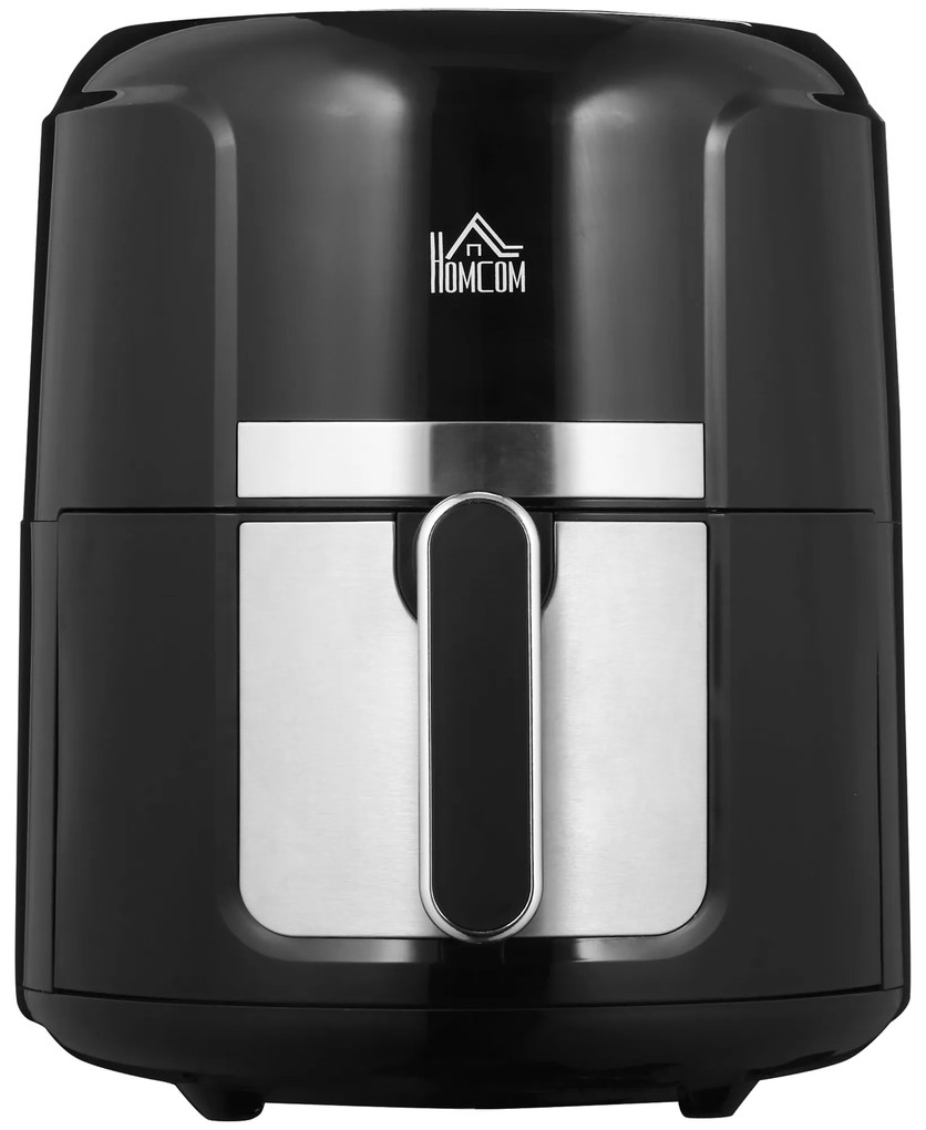 Φριτέζα αέρος HOMCOM 4L, 12 προγράμματα, 80-200° C Θερμοκρασία, Αντικολλητική επίστρωση, Μαύρο