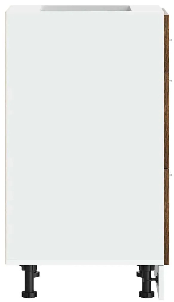 vidaXL Κάτω ντουλάπι Lyon καπνιστή δρυς 40x46x81,5 cm