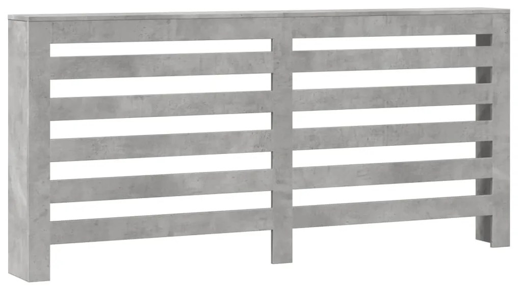 vidaXL Κάλυμμα Καλοριφέρ Γκρι Σκυροδέματος 175x20x82 εκ. Επεξ. Ξύλο
