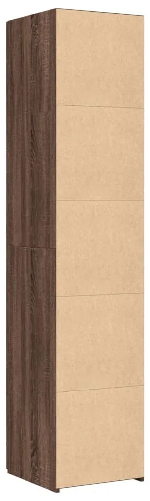 vidaXL Ντουλάπι Καφέ Δρυς 40x42,5x185 εκ. από Επεξεργασμένο Ξύλο