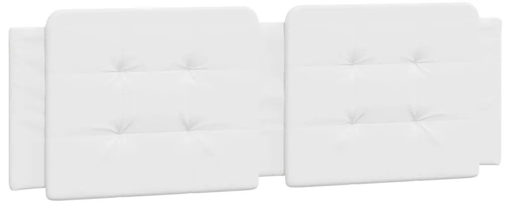 vidaXL Μαξιλάρι για Κεφαλάρι Zadar Λευκό 152 εκ. από Συνθετικό Δέρμα