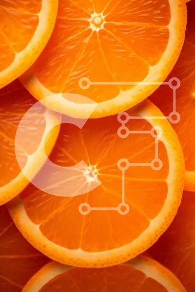 Σετ των 2 Intra Συλλεκτικό Ξύλινο Παζλ Plywood  4mm - Κοντινό πλάνο φέτες πορτοκαλιού Σε Ξύλινο Κουτί - Διαστάσεις: 10x10 cm – 25 κομμάτια