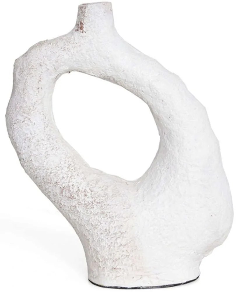 Διακοσμητικό Βάζο Damon 0750001 25,5x9x31cm White Soulworks Clay