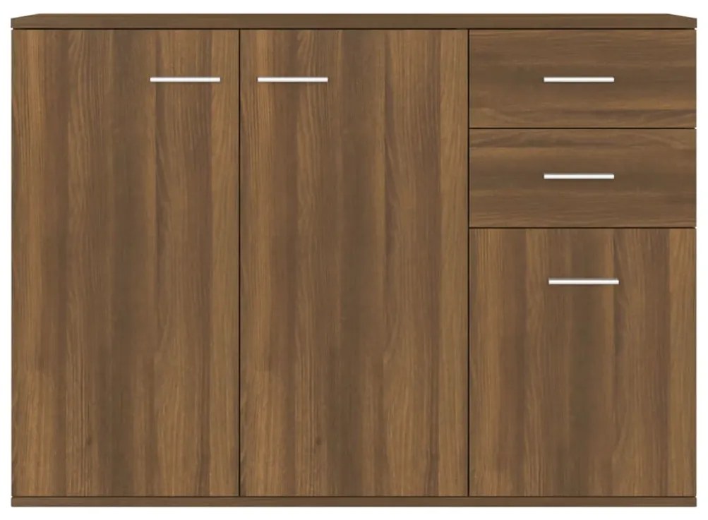 vidaXL Μπουφές Καφέ Δρυς 105 x 30 x 75 εκ. από Επεξεργασμένο Ξύλο