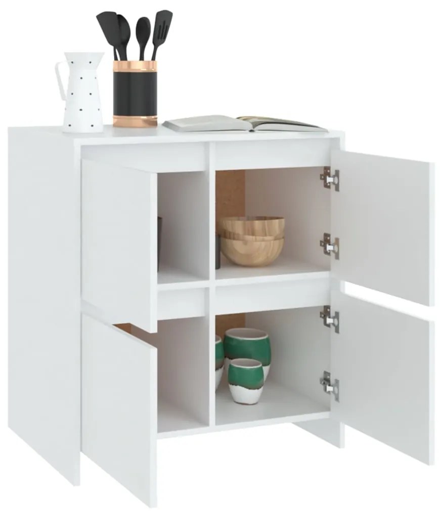 vidaXL Μπουφές Λευκός 70x41x75 εκ. από Επεξεργασμένο Ξύλο