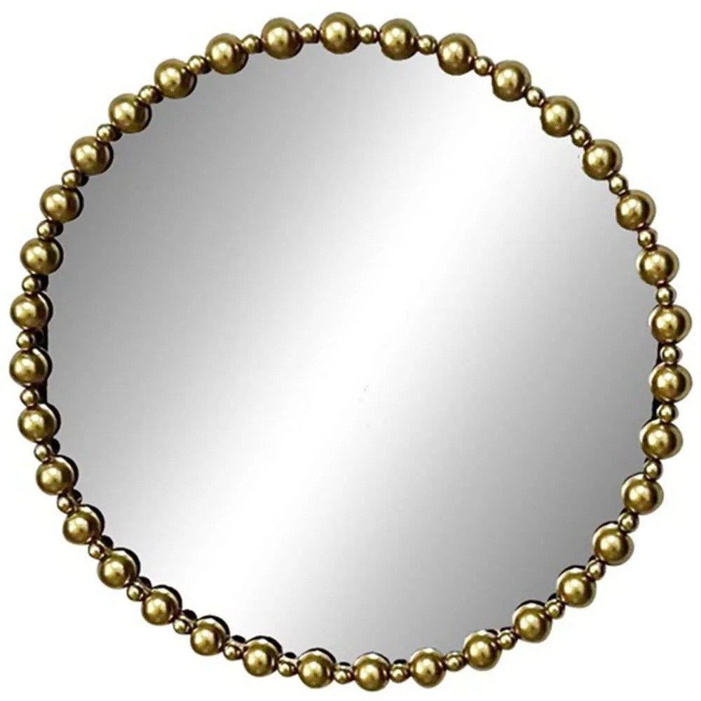 Καθρέπτης Τοίχου Poppens 295-000001 83,5x4,5x83,5cm Gold Inart Μέταλλο,Γυαλί