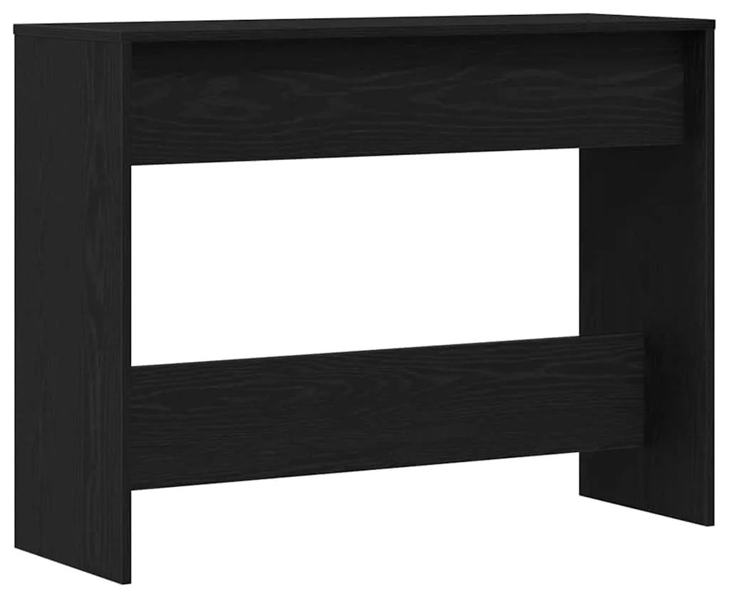 vidaXL Τραπέζι κονσόλας με συρτάρι Μαύρη δρυς 100 x 35 x 76.5 εκ.
