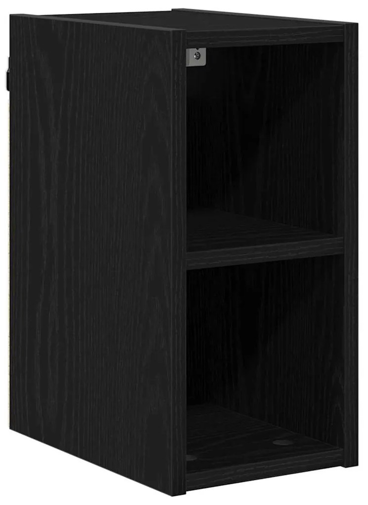 vidaXL Κρεμαστό ντουλάπι με αποθήκευση Μαύρη Οξυά 20 x 29,5 x 40 εκ.