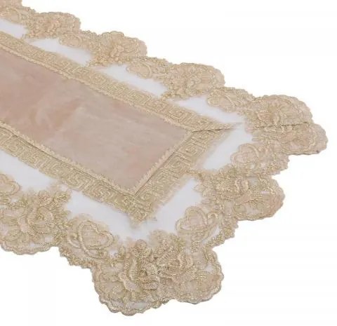 ΤΡΑΒΕΡΣΑ Fylliana Lace ΜΠΕΖ 150x50εκ 373-223-899