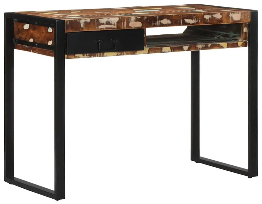 Γραφείο vidaXL Πολύχρωμο 100x50x75 cm Στερεό ξύλο αναγεννημένο