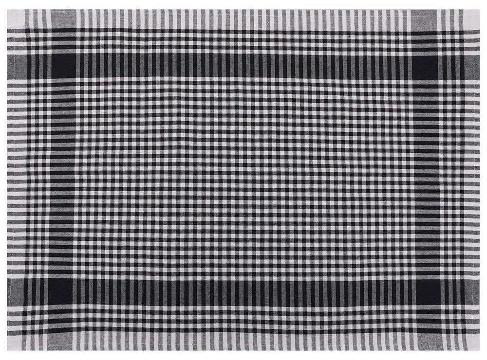 Πετσέτες Κουζίνας Potikareli (Σετ 10Τμχ) 336EPJ1154 Black-White Hermia 45x65cm 100% Βαμβάκι