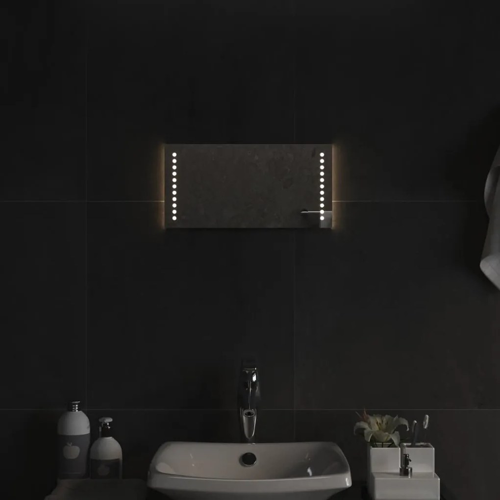 vidaXL Καθρέφτης Μπάνιου με LED 20x40 εκ.
