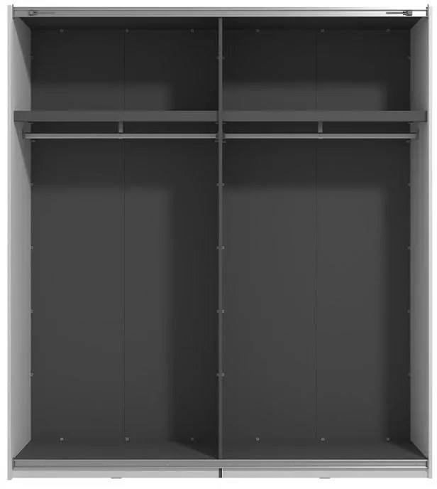Ντουλάπα Gard 200 Λευκό 195x61x218 εκ. 195x61x218 εκ.