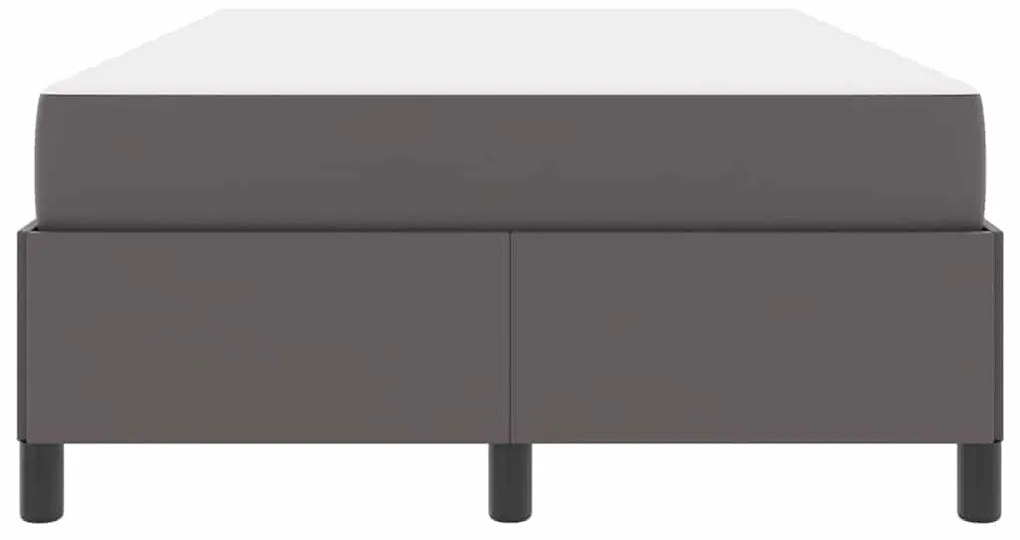 vidaXL Σκελετός Κρεβατιού με στρώμα Γκρι 120 x 200 cm ύφασμα