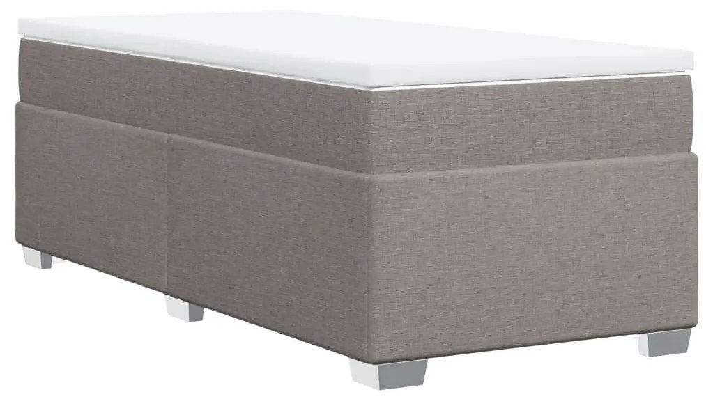 ΚΡΕΒΑΤΙ BOXSPRING ΜΕ ΣΤΡΩΜΑ TAUPE 90X200 ΕΚ. ΥΦΑΣΜΑΤΙΝΟ 3285106