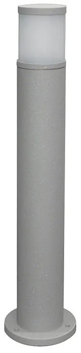 Adeleq Κολώνα Αλουμινίου Κύλινδρος Φ90mm H65Cm Ντουί Ε27 Γκρι 9-90406