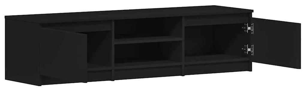 vidaXL Έπιπλο Τηλεόρασης Μαύρο 140 x 40 x 35,5 εκ. από Επεξ. Ξύλο