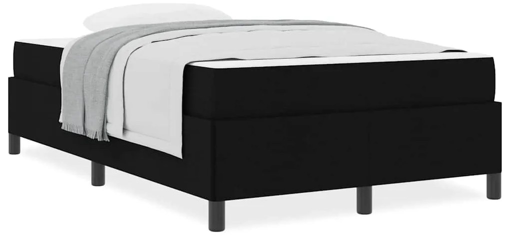 vidaXL Κρεβάτι με ελατήρια Μαύρο 120 x 190 cm