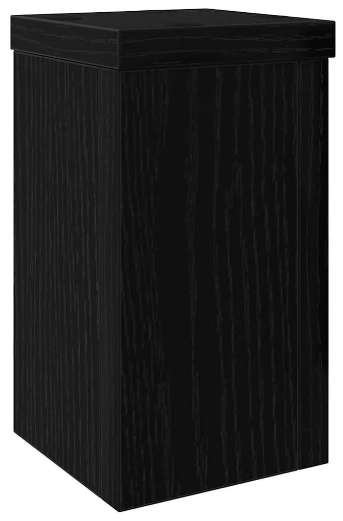 vidaXL Βάση φυτών 2 pcs Μαύρη δρυς 10 x 10 x 18 cm Επεξεργασμένο ξύλο