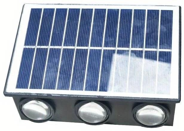 Ηλιακό Φωτιστικό Τοίχου LED RGB 6 Λάμπες