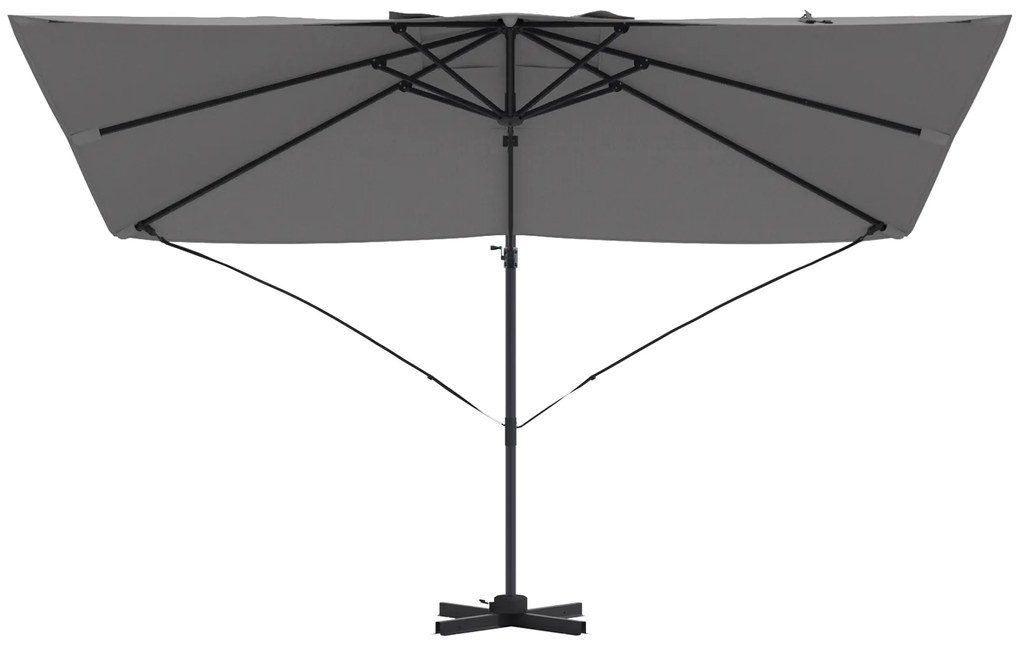 vidaXL Καντιλεβέ Ομπρέλα Roma Ανθρακί 352x251x260 εκ. Αλουμίνιο