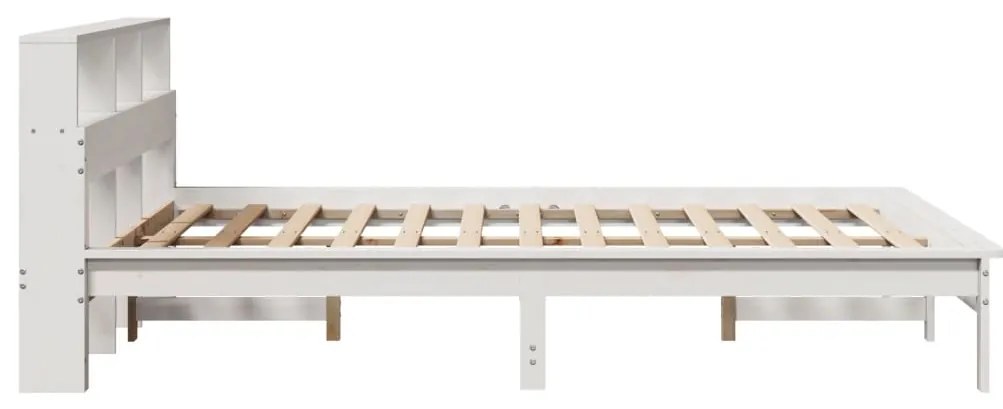 vidaXL Κρεβάτι Βιβλιοθήκη Χωρίς Στρώμα 120x200 εκ Μασίφ Ξύλο Πεύκο