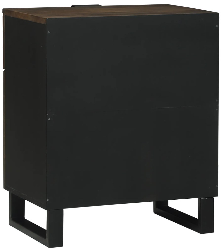 vidaXL Κομοδίνο - 50x33x60 εκ, Φτιαγμένο από Μασίφ ξύλο μάνγκο