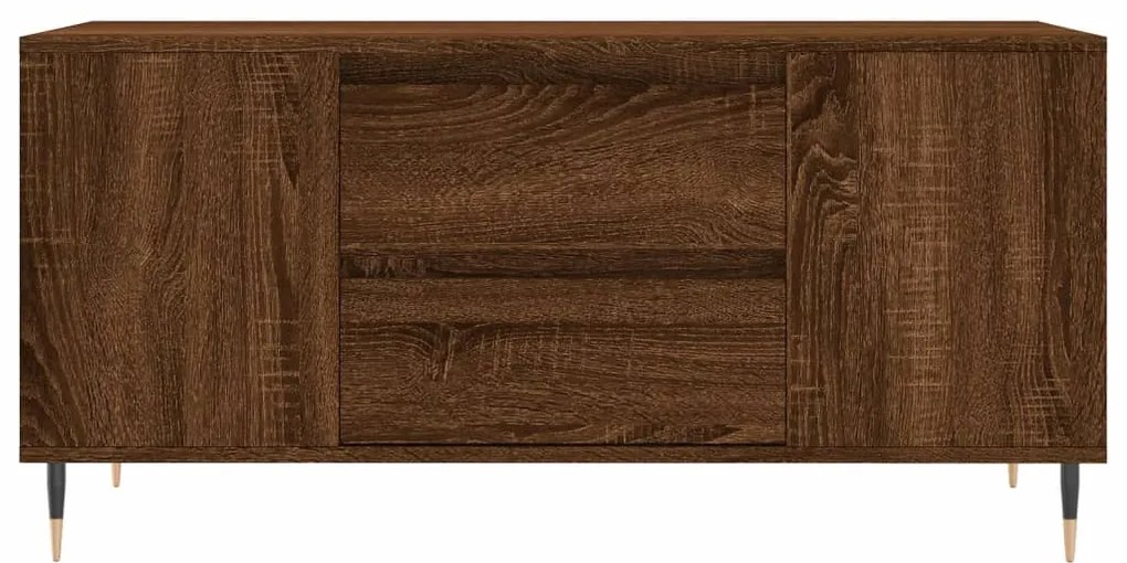 vidaXL Τραπεζάκι Σαλονιού Καφέ Δρυς 102x44,5x50 εκ. Επεξεργασμένο Ξύλο