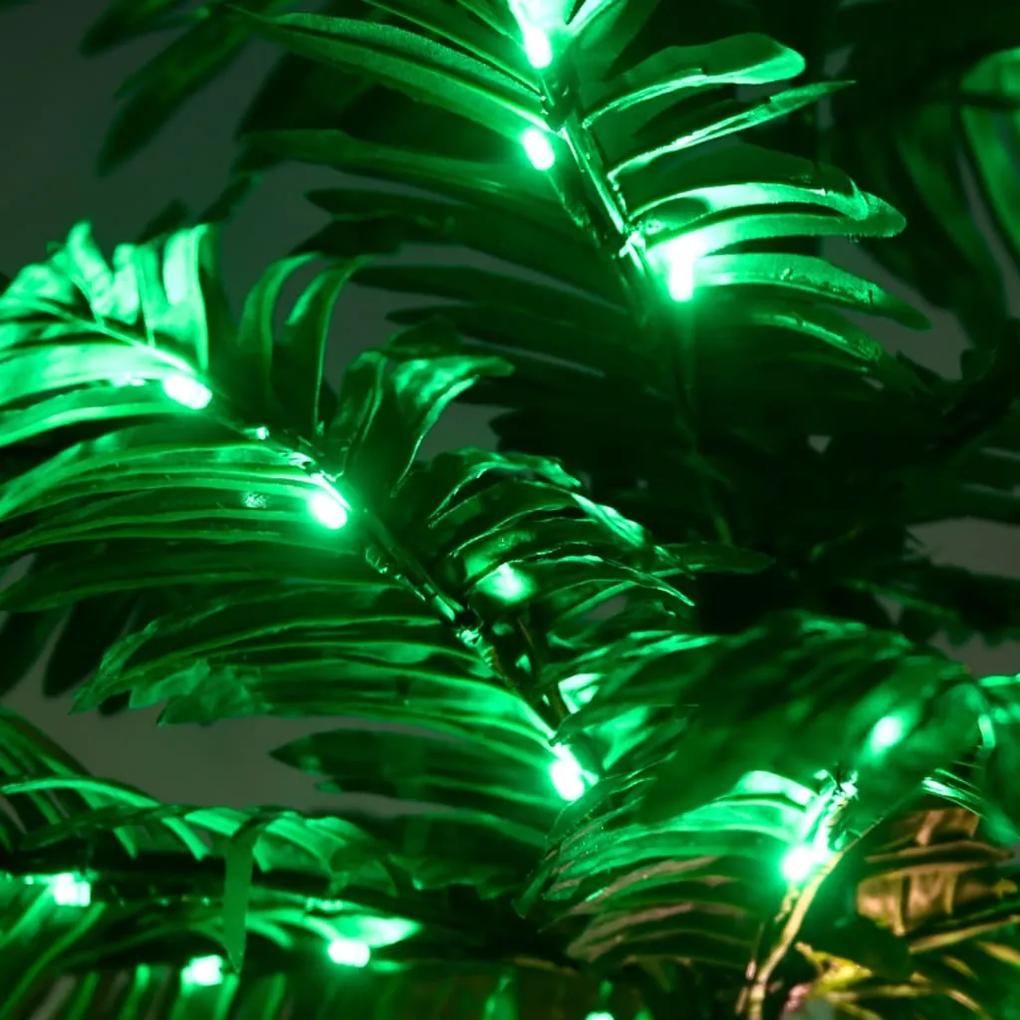 vidaXL Δέντρο Φοίνικας με 88 LED Θερμό Λευκό 150 εκ.
