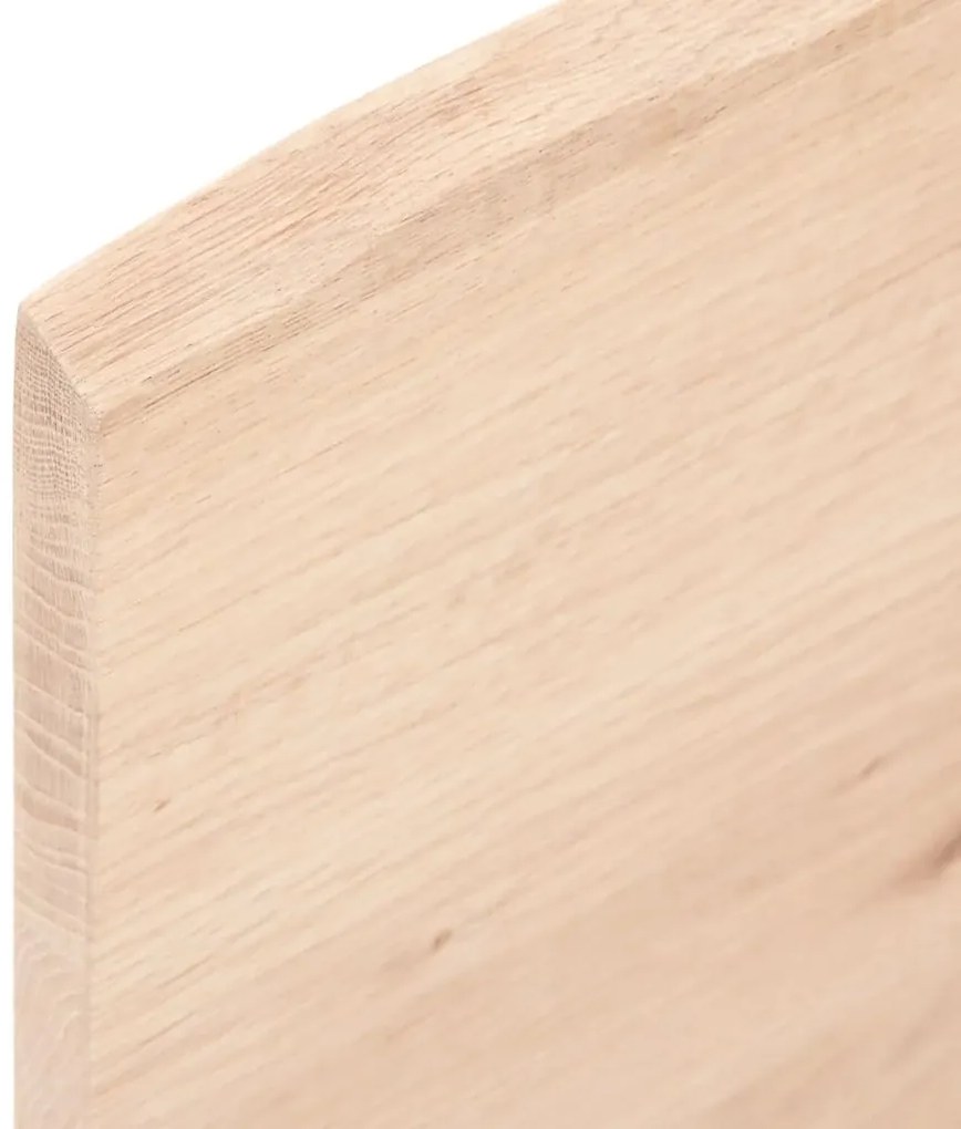 vidaXL Ράφι Τοίχου 80 x 10 x 2 εκ. από Ακατέργαστο Μασίφ Ξύλο Δρυός