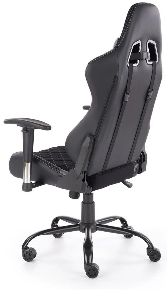 ΚΑΡΕΚΛΑ ΓΡΑΦΕΙΟΥ / GAMER CAIN ΜΑΥΡΟ / ΓΚΡΙ 69x62x127-134cm