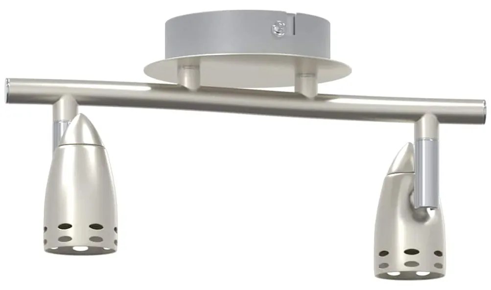 vidaXL Σποτ οροφής με προβολείς Νίκελ 27 x 10 x 12 εκ Μέταλλο