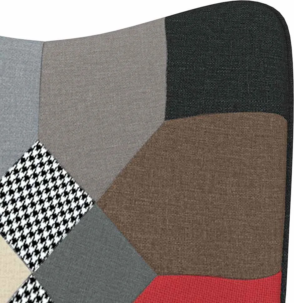 vidaXL Πολυθρόνα Relax Σχέδιο Patchwork Υφασμάτινη