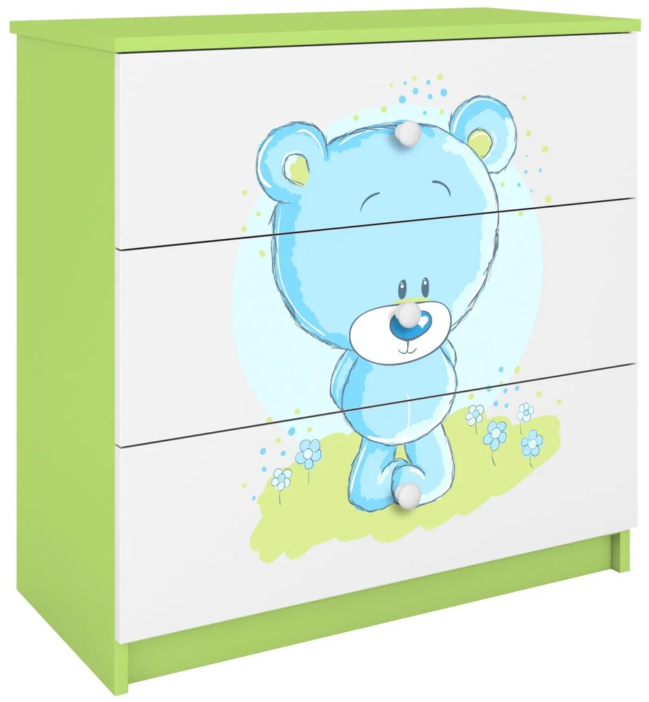 Συρταριέρα Babydreams Cartoon-Prasino-Teddy Bear