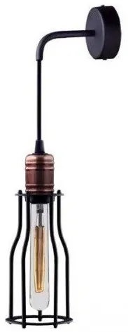 Απλίκα φωτιστικό WORKSHOP 6605 ατσάλινο μαύρο Nowodvorski-6605-Μαύρο 6605