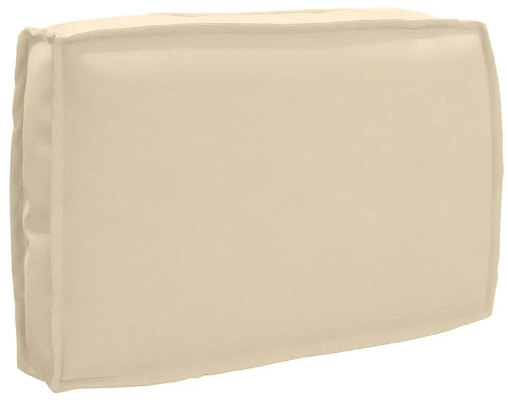 vidaXL Μαξιλάρι παλέτας για πλάτη Μπεζ 60 x 40 x 12 cm Ύφασμα Oxford