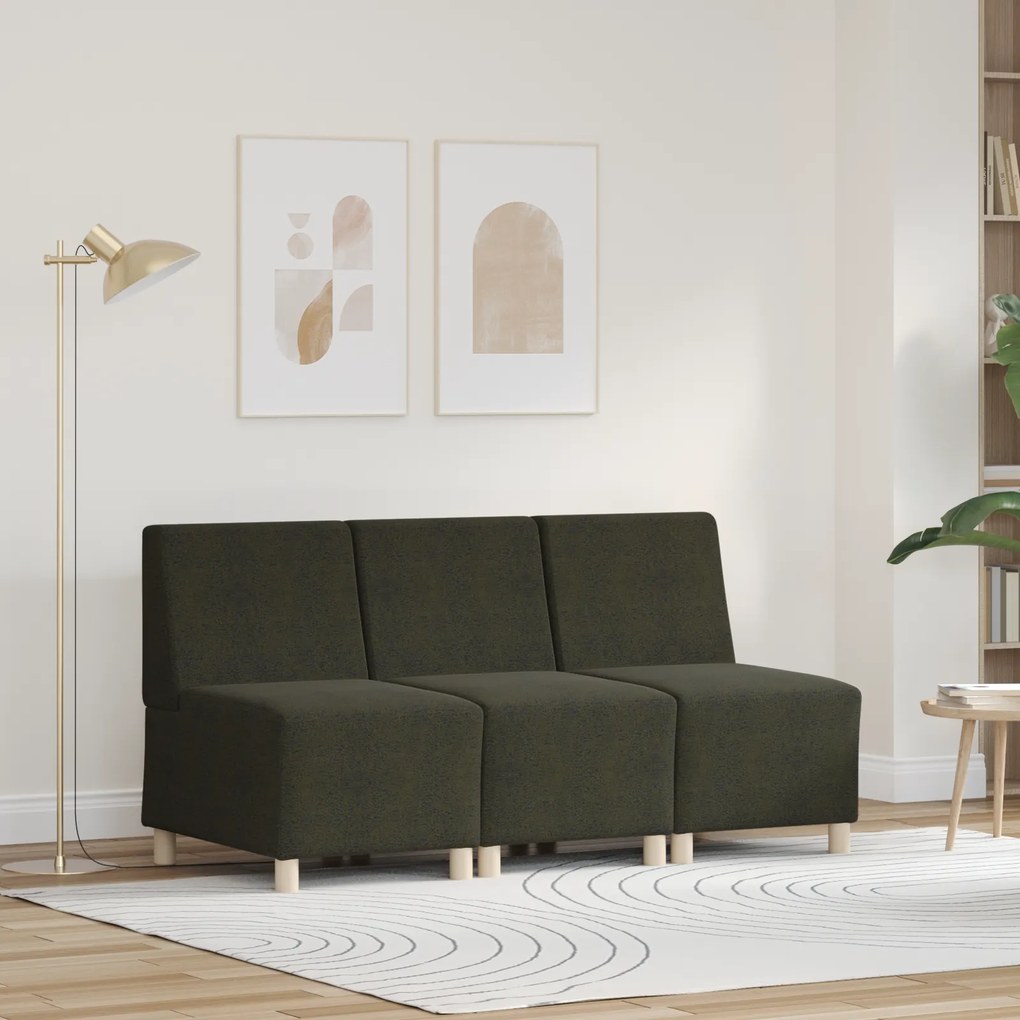 vidaXL Καθίσμα Σαλονιού 3 pcs Πράσινο 55 x 74 x 82 εκ.