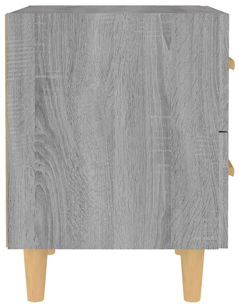 vidaXL Κομοδίνα 2 τεμ. Γκρι Sonoma 40 x 35 x 47,5 εκ.