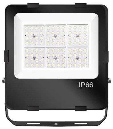 Προβολέας LED 100W Μαύρο ΙΡ66 5000K Fini-Eco 22994 Interlight-22994-Μαύρο 22994