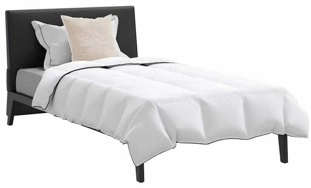 vidaXL Χειμερινό Παπλωματοθήκη με μαξιλάρι 2 pcs Λευκό Φτέρος