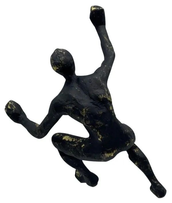 Διακοσμητική Φιγούρα Climber 2 021828 14,8x8,8xH22,8cm Antique Gold Polyresin