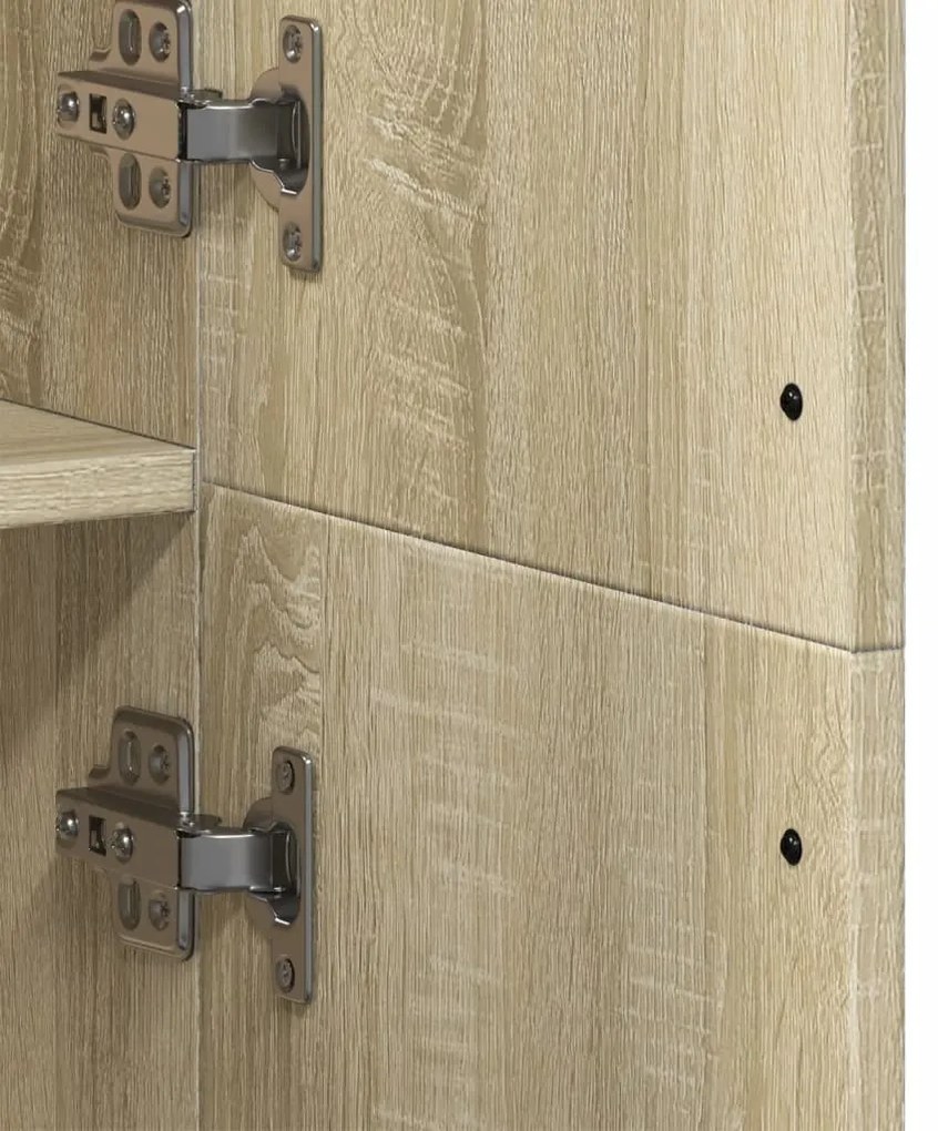 vidaXL Ντουλάπι Sonoma Δρυς 70x35x180 εκ. από Επεξεργασμένο Ξύλο