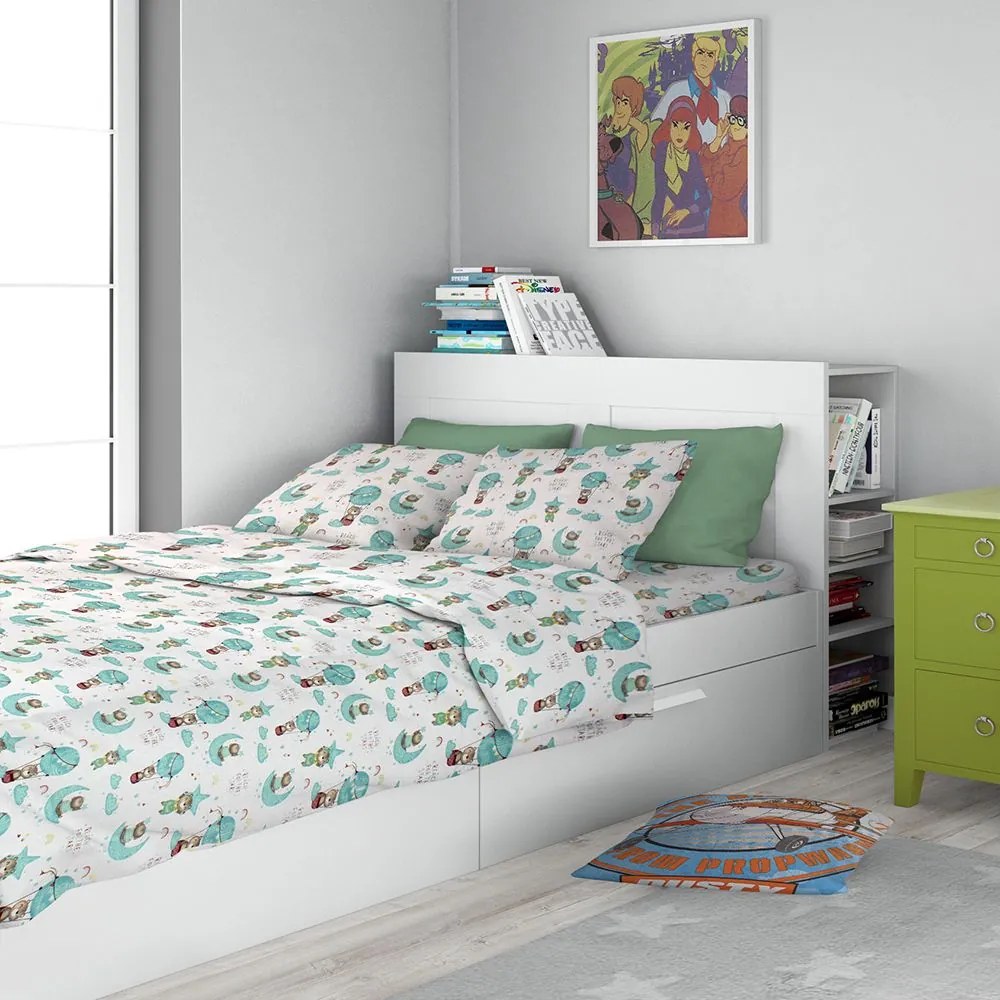 Σεντόνια Παιδικά Reach The Stars (Σετ 3τμχ) 192 Green DimCol Μονό 160x240cm 100% Cotton