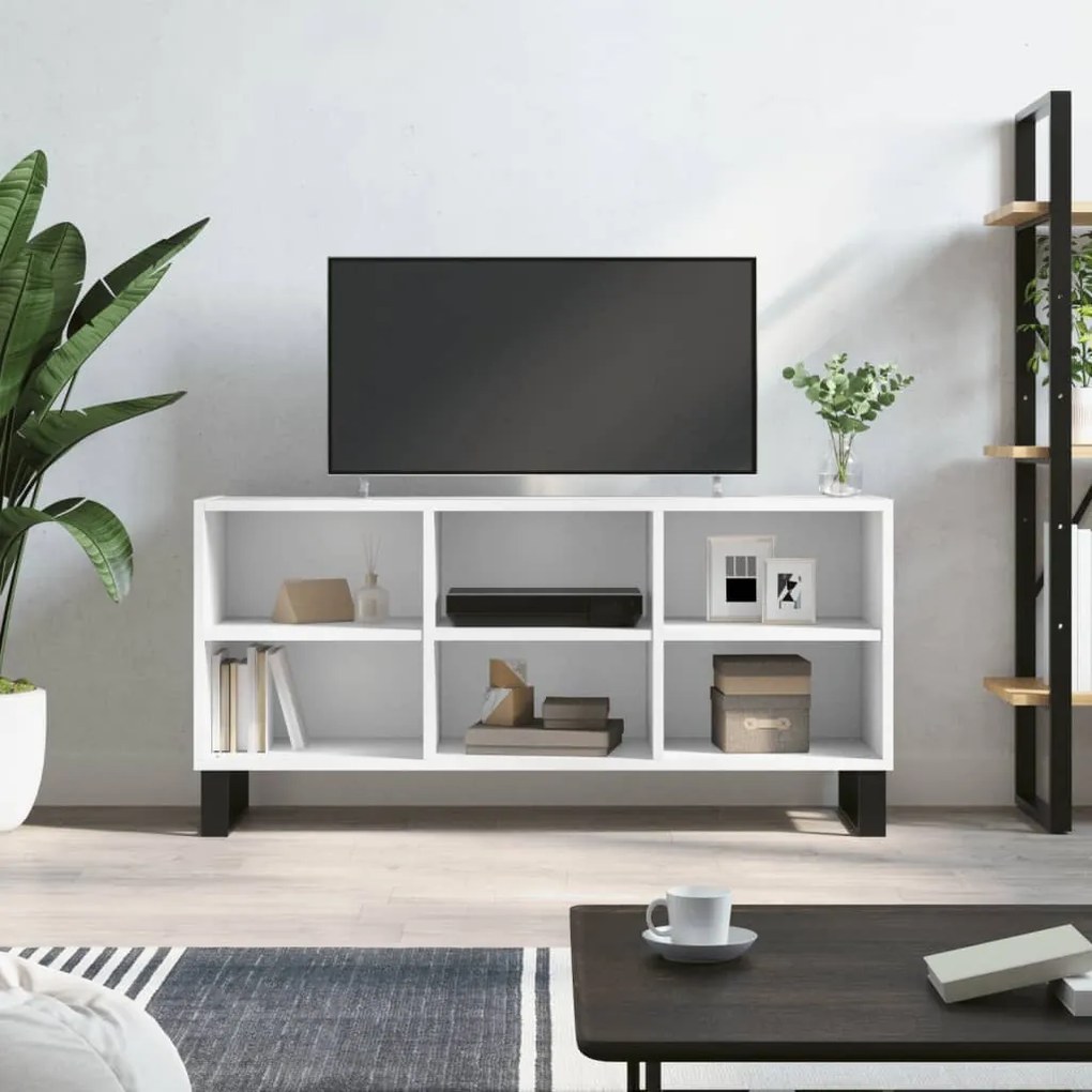 vidaXL Έπιπλο Τηλεόρασης Λευκό 103,5 x 30 x 50 εκ. από Επεξεργ. Ξύλο
