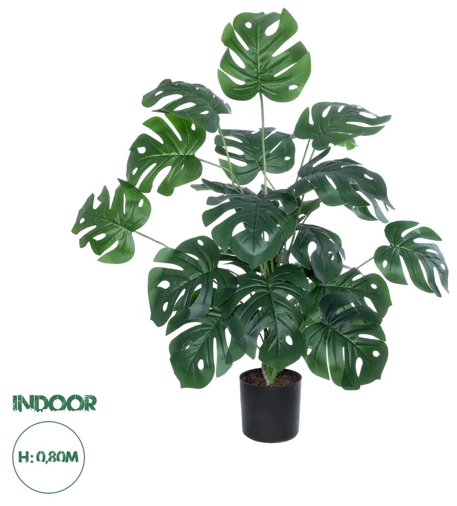 Artificial Garden MONSTERA PLANT 20923 - Διακοσμητικό Φυτό Μονστέρα Φ80 x Υ80cm